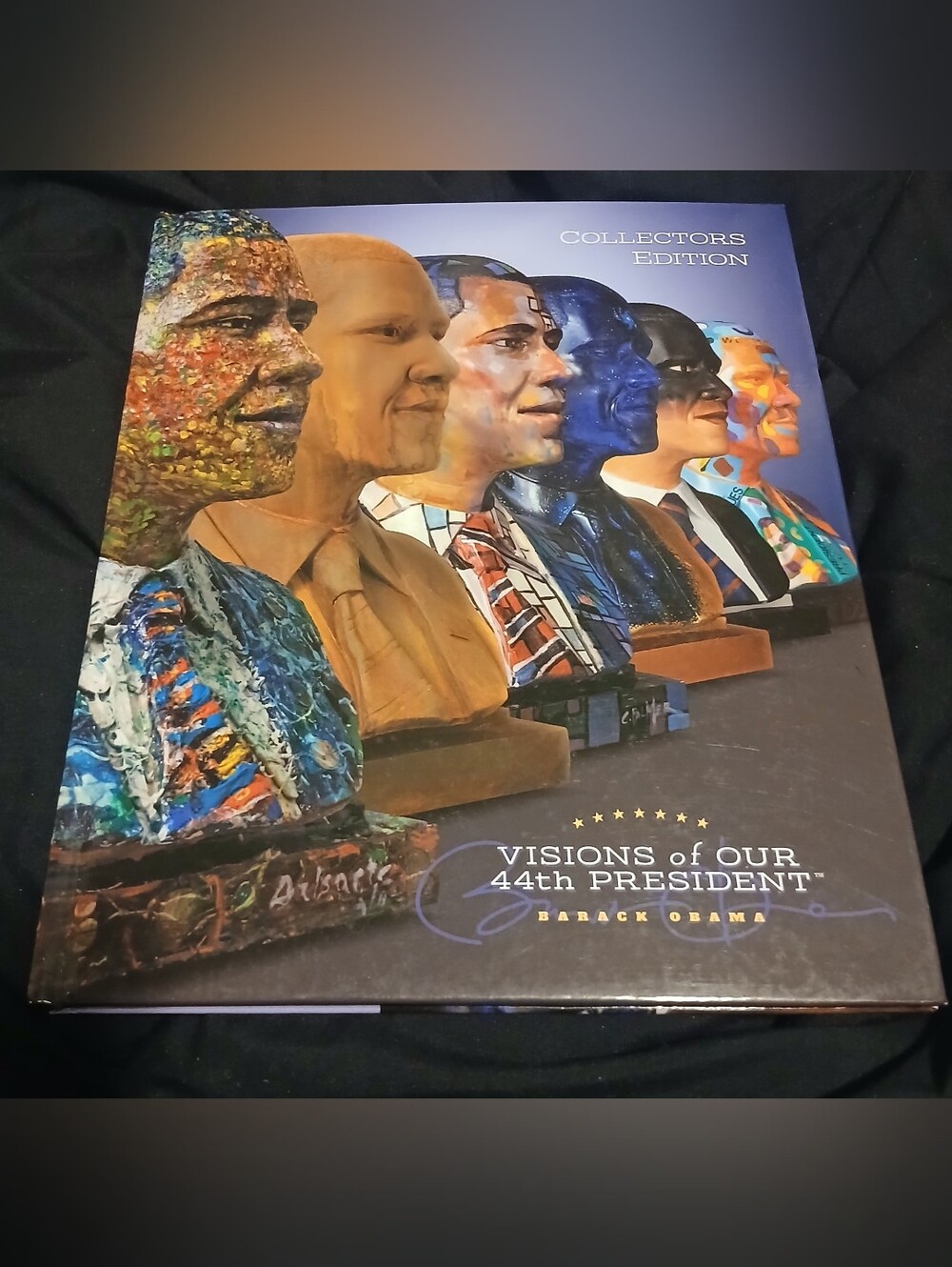 Barack Obama Visions of Our 44th President Art Catalog Signed Peter Kaplan 2016